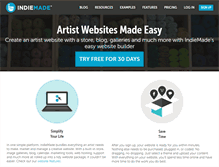 Tablet Screenshot of indiemade.com